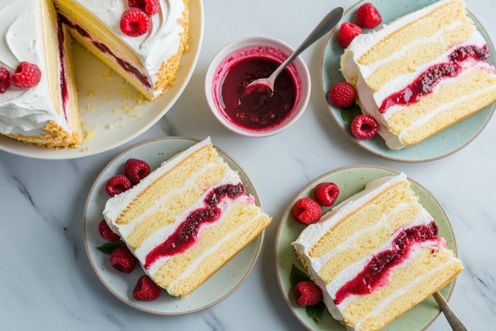 raspberry filling for cake